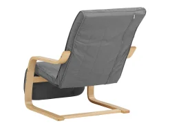 Poltrona reclinável 66,5x94x62,5 cm cinza Eames