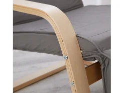 Poltrona reclinável 66,5x94x62,5 cm cinza Eames