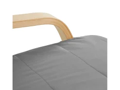 Poltrona reclinável 66,5x94x62,5 cm cinza Eames
