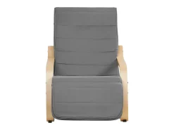 Poltrona reclinável 66,5x94x62,5 cm cinza Eames