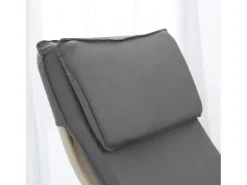 Poltrona reclinável 66,5x93x61,5 cm Cinza Eames