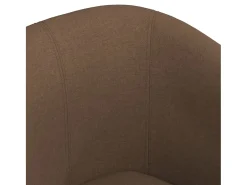 Poltrona tecido castanho