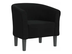 Poltrona tecido preto