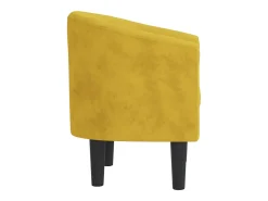 Poltrona veludo amarelo