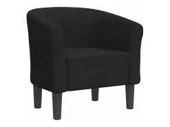 Poltrona veludo preto