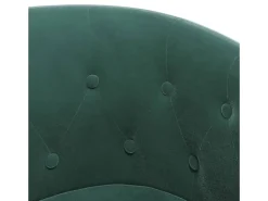 Poltrona veludo verde-escuro