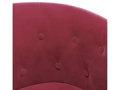 Poltrona veludo vermelho tinto