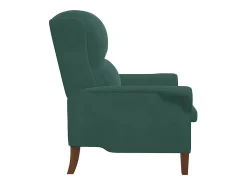 poltrona Verde-escuro 76 x 94 x 102 cm Veludo