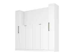 Ponte de cama C206 cm com espaços de arrumação branco - ANTERO