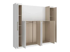 Ponte de cama C206 cm com espaços de arrumação branco - ANTERO