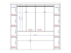 Ponte de cama C206 cm com espaços de arrumação branco - ANTERO