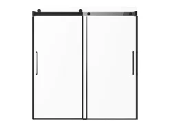 Porta de Banheira SucceBuy, Deslizante Sem Moldura, 142 a 152 cm L x 152 cm A, de Vidro para Banheiro