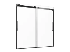 Porta de Banheira SucceBuy, Deslizante Sem Moldura, 142 a 152 cm L x 152 cm A, de Vidro para Banheiro