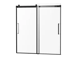 Porta de Banheira SucceBuy, Deslizante Sem Moldura, 142 a 152 cm L x 152 cm A, de Vidro para Banheiro