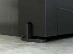 Porta de correr em aplique alumínio e vidro transparente A205 x C63 cm - SINCA II