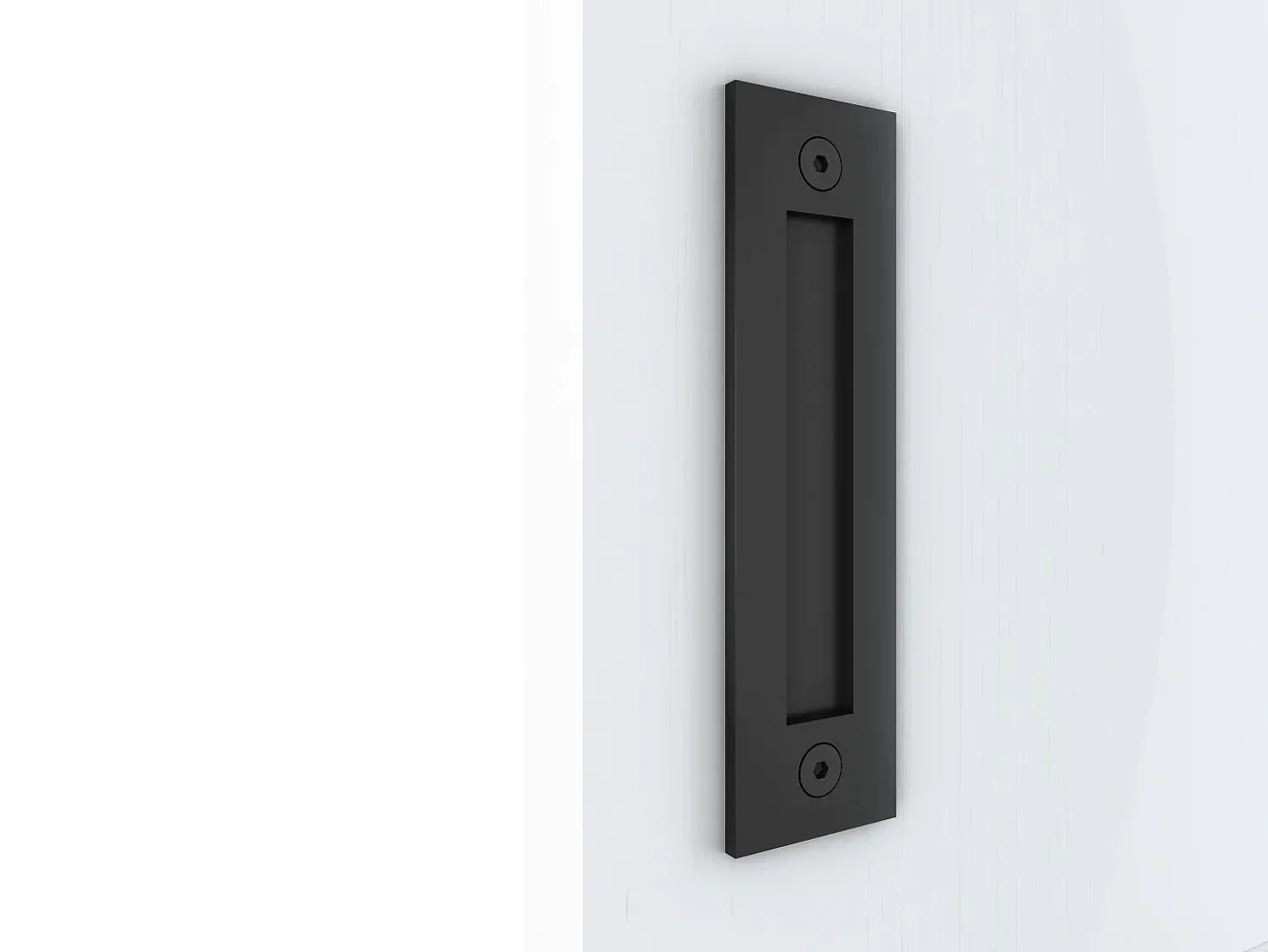 Porta de correr invisível em madeira e MDF 93 x 210 cm branco - SOMIRI