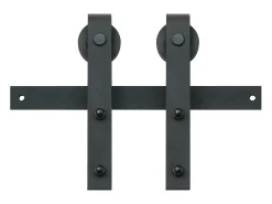Porta de Correr SucceBuy Kit de Ferragens para Porta de Correr de Celeiro de 8 Pés, Calha para Armário, Cabide em J