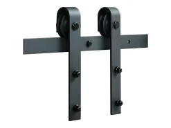 Porta de Correr SucceBuy Kit de Ferragens para Porta de Correr de Celeiro de 8 Pés, Calha para Armário, Cabide em J