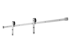 Porta de Correr SucceBuy Kit de Ferragens para Porta de Celeiro Deslizante Simples de 1,5 m, Acabamento Prateado