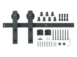 Porta de Correr SucceBuy Kit de Ferragens para Porta de Correr de Celeiro de 2,5 M, Calha para Armário para Porta Única