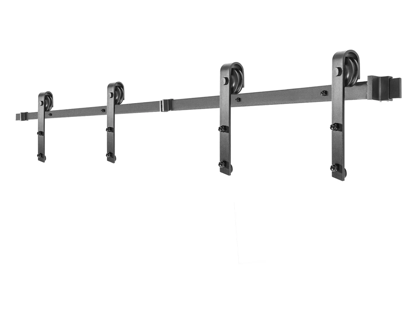 Porta de Correr SucceBuy Kit de Ferragens para Porta de Celeiro de 12 Pés, Aço Carbono, Calha Dupla
