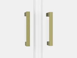 Porta de duche batente dourada, 70 x 195 x 1,92 cm, vidro e metal, SARASOTA
