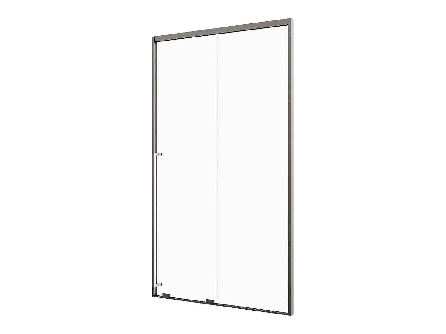 Porta de duche de correr 120 cm cinza gun metal COVINGTON