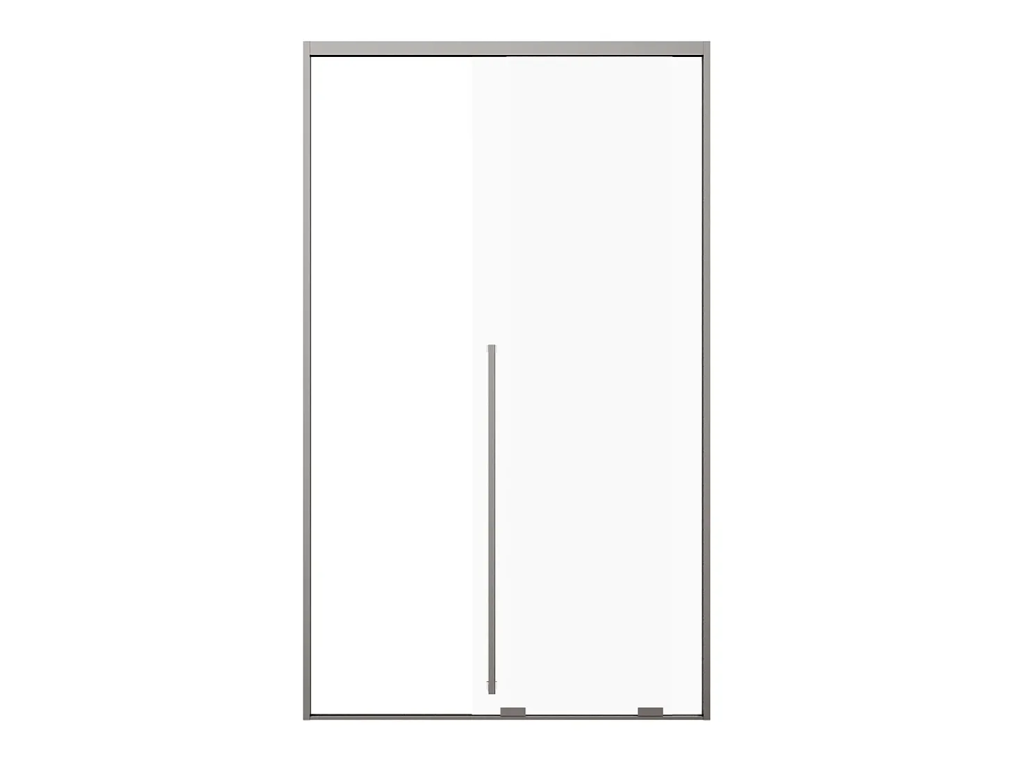 Porta de duche de correr 120 cm cinza gun metal COVINGTON