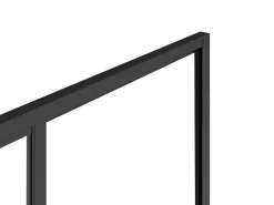 Porta de duche de correr preto mate estilo industrial, 120 x 195 cm, TORONI