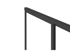 Porta de duche de correr preto mate estilo industrial, 120 x 195 cm, TORONI