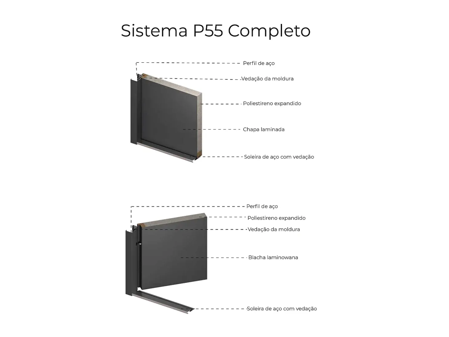 Porta de entrada aço A207xC100 cm preto e madeira, abertura esquerda - MABENA