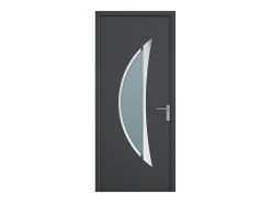 Porta de entrada em alumínio A218 x C96 cm antracite, abertura para a esquerda - DATELO