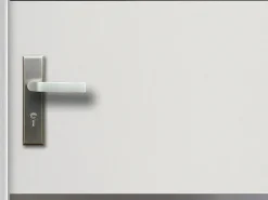 Porta de entrada em aço e inox A207 x L100 cm branco abertura para a direita NAXARA
