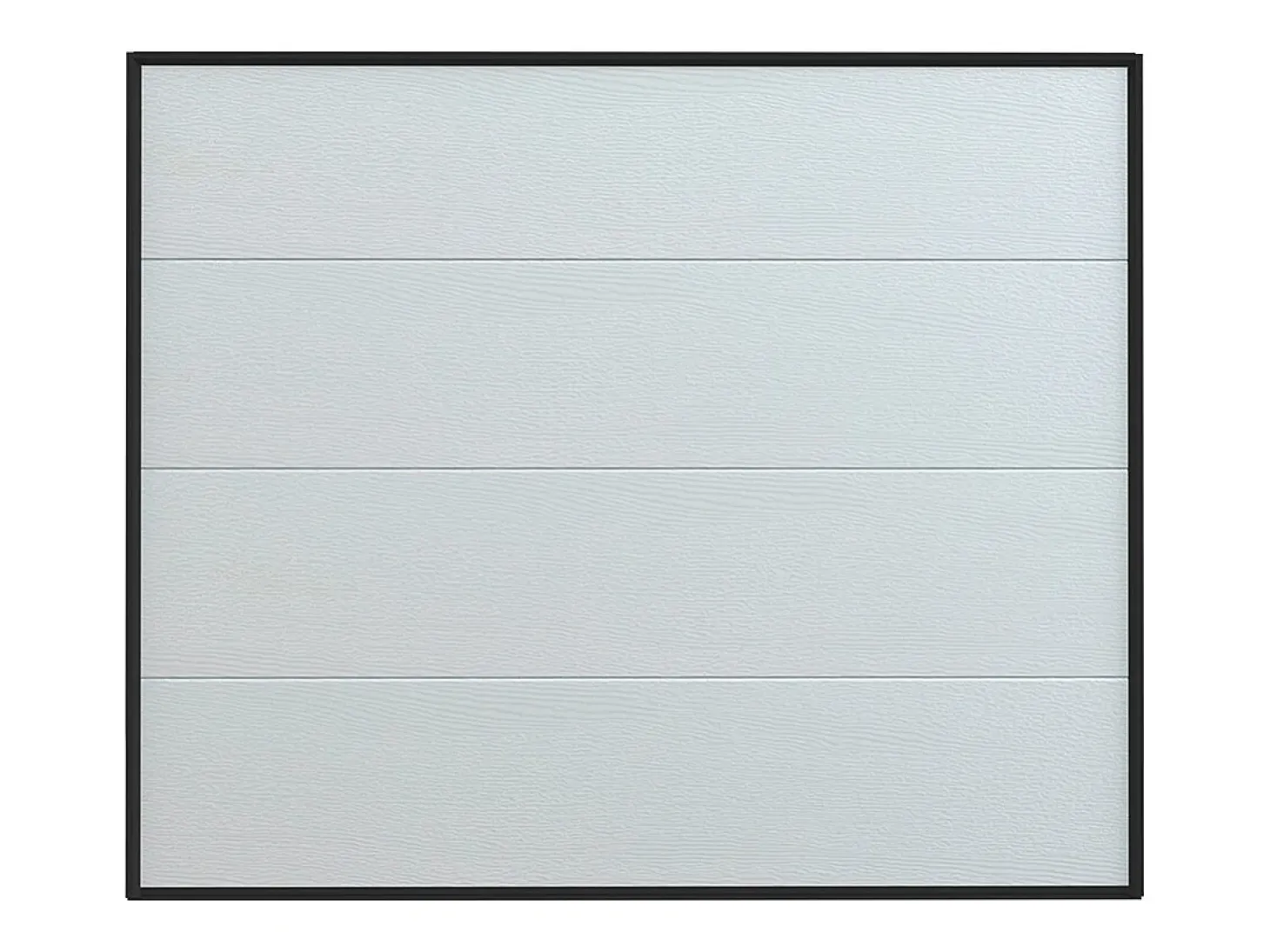 Porta de garagem seccionada motorizada efeito madeira branco PRIETA