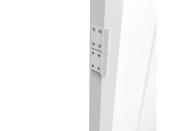Porta de interior branco reversível, alumínio, MDF e vidro temperado A204xC73 cm ERMELO
