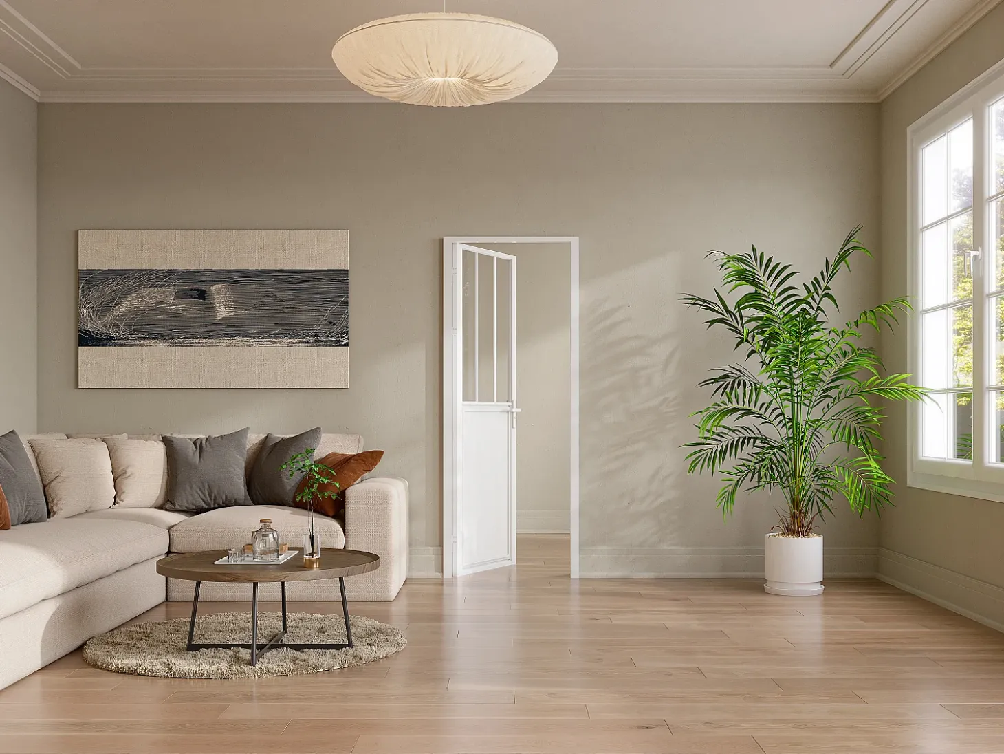 Porta de interior branco reversível, alumínio, MDF e vidro temperado, A204 x L83 cm, ERMELO