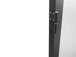 Porta de interior reversível alumínio e vidro fosco A204 x C93 LOXTON