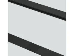 Porta Deslizante de Vidro ESG e Alumínio Preto 102x205 cm para Ambientes Modernos