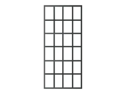 Porta Deslizante de Vidro ESG e Alumínio Preta 90x205 cm para Ambientes Modernos