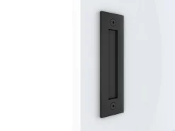 Porta deslizante em madeira e MDF com trilho invisível - Branco - 103 x 210 cm - SOMIRI