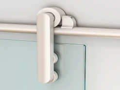 Porta deslizante suspensa CLEAVER - A205 x C73 cm - Vidro temperado