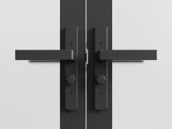 Porta dupla reversível - vidro fosco - 2 x A204 x L83 cm - LOXTON