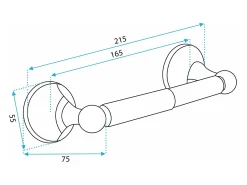 Porta Papel Higiénico Rea 332869A Black