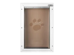 Porta para Animais SucceBuy, S, com Fechadura, Sistema de Rabo Magnético, Quadro de Alumínio