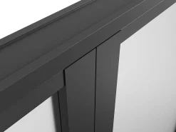 Porta reversível em alumínio e vidro fosco - 2 x A204 x L73 cm - LOXTON