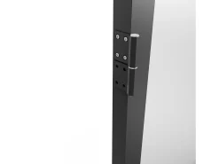 Porta reversível em alumínio e vidro fosco - A204 x L83 cm - LOXTON