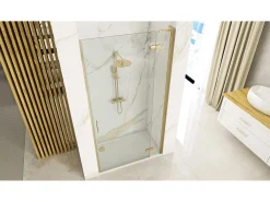 Portas De Chuveiro Rea Hugo 80 Brush Gold