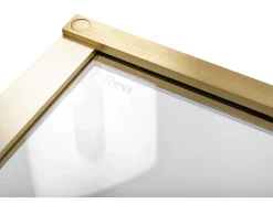 Portas De Chuveiro Rea Hugo 80 Brush Gold