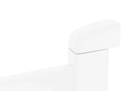 Portão de batente alumínio C305 x A181 cm branco NAZARIO