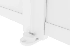 Portão elétrico de batente alumínio C305 x A181 cm branco NAZARIO